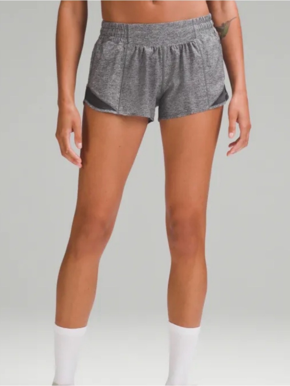 Lululemon Gray Hotty Hot Shorts